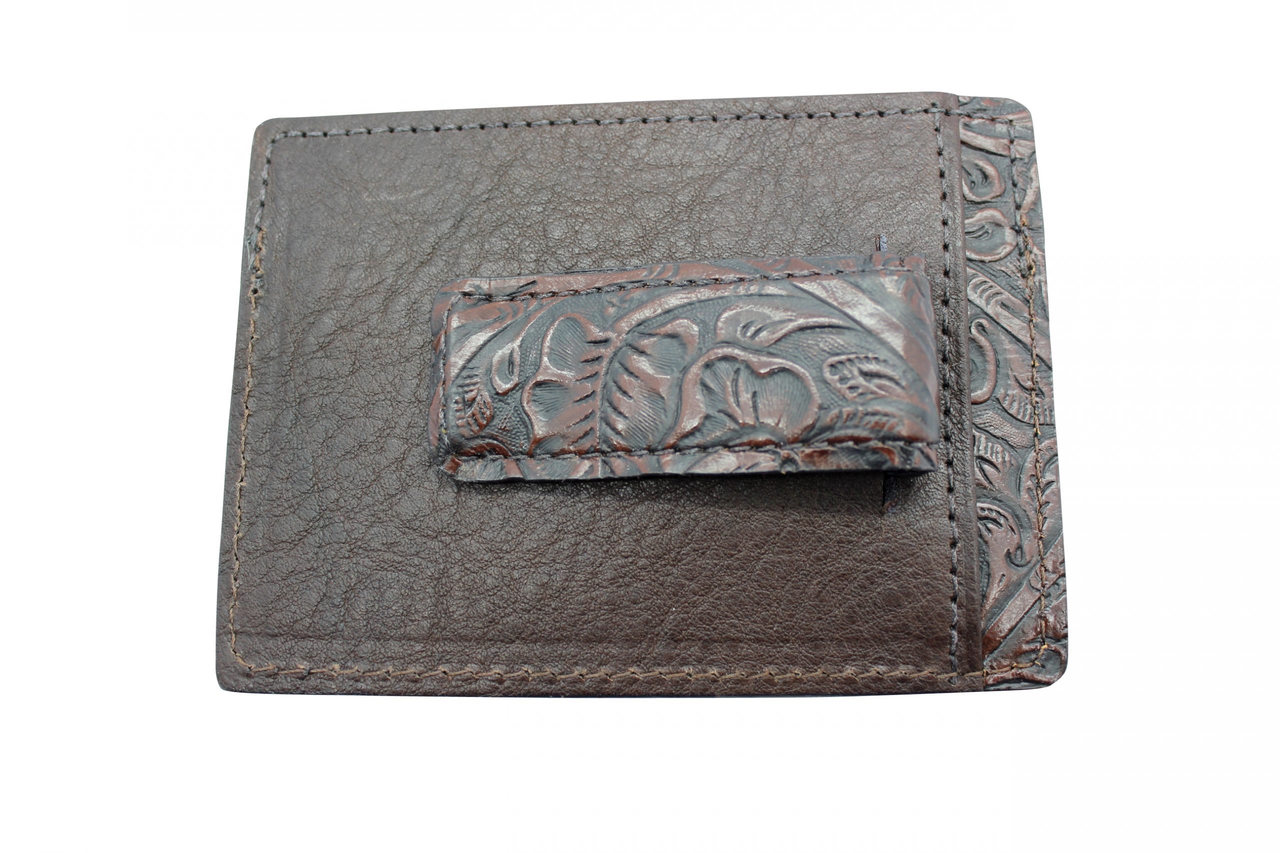 0224 - Spring Clip Card Case - Real Leather Creations